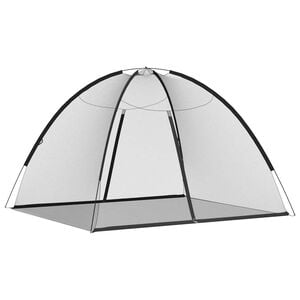 vidaXL Mosquito Net Mongolia with Doors 220 Mesh&nbsp;Black&nbsp;200x180x135 cm