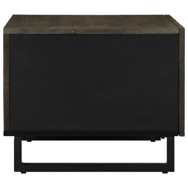 vidaXL Coffee Table Black 80x50x40 cm Solid Wood Mango
