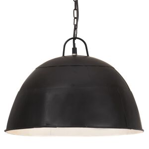 vidaXL Industrial Vintage Hanging Lamp 25 W Black Round 41 cm E27