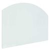 vidaXL Fireplace Glass Plate Transparent 80 x 60 cm Glass