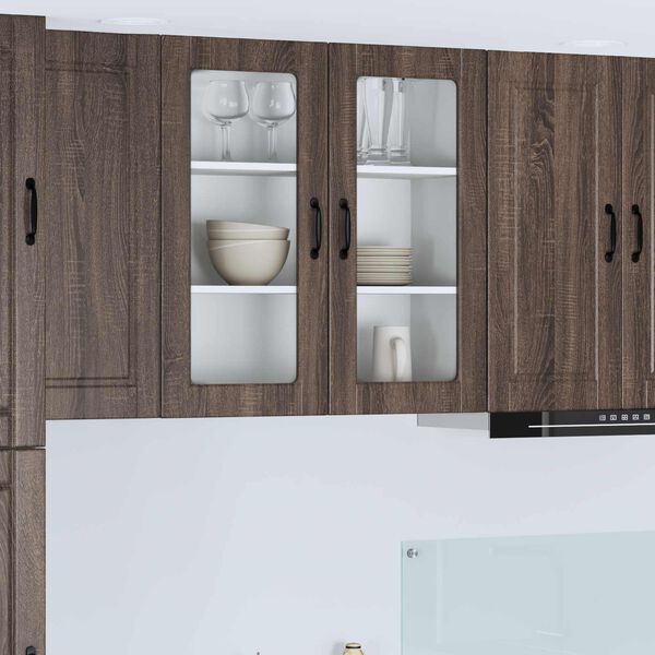 vidaXL Kitchen Cabinet Brown Oak 80 x 31 x 80 cm Engineered Wood