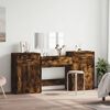 vidaXL 4 Piece Dressing Table Set Smoked Oak Engineered Wood