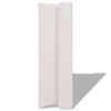 vidaXL Garden Fence White 150 x 500 cm PVC