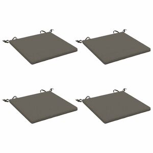 vidaXL 4-Piece Seat Cushions SOEST 4 pcs 100% Polyester Grey