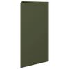 vidaXL Garden Planter Olive Green Triangular 40x34.5x70 cm Steel