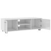 vidaXL TV Cabinet High Gloss White 110x40x35 cm Engineered Wood