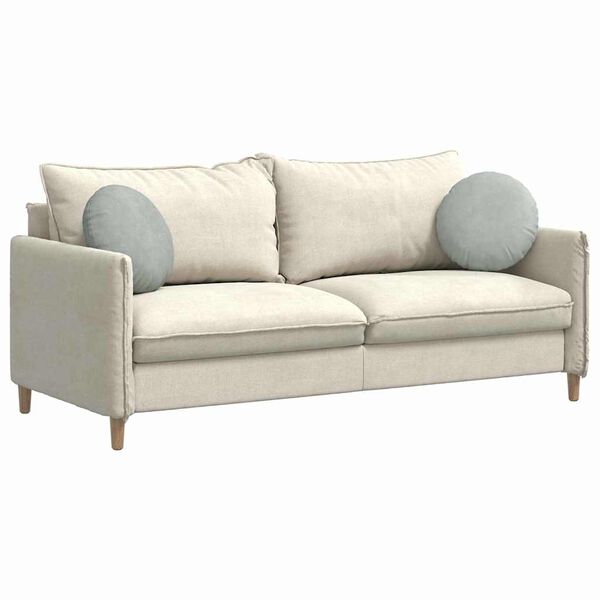 vidaXL Seat Cushions 2 pcs Light Grey Ø 40 x 13 cm Velvet