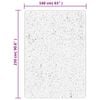 vidaXL Rug HUARTE Short Pile Soft and Washable Grey 160x230 cm