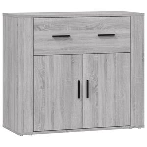 vidaXL Sideboard Grey Sonoma 80x33x70 cm Engineered Wood