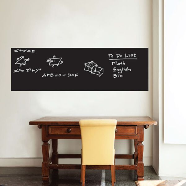 WALPLUS Chalkboard Decoration Sticker 200x45cm Black