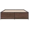 vidaXL Bed Frame without Mattress Brown Oak 160x200 cm