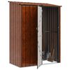 vidaXL Garden Sheds Brown 153.5 x 86 x 200 cm Metal