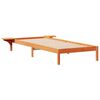 vidaXL Bed Frame with Side Tables Wax Brown 80 x 220 cm