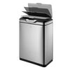 EKO Waste Bin Touch Bar Pro 2x20 L Matte Silver