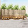 vidaXL Outdoor Sofa Set 9 pcs Natural Solid Acacia Wood