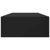 vidaXL Wall-mounted Drawer Shelves 2 pcs Black 60x23.5x10cm MDF