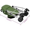 vidaXL 2-Layers Folding Dog Stroller Green 83x48x97 cm Oxford Fabric