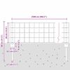 vidaXL Fence with Post Grey 0.4 x 25 m Steel and PVC