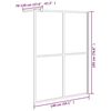 vidaXL Walk-in Shower Screen 140x195 cm Dark Tempered Glass
