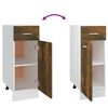 vidaXL Drawer Bottom Cabinet Lyon Smoked Oak 30x46x81.5 cm Engineered Wood