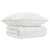 vidaXL 90% Goose Down Duvet Set FULDA 2 pcs 155 x 200 cm Winter White