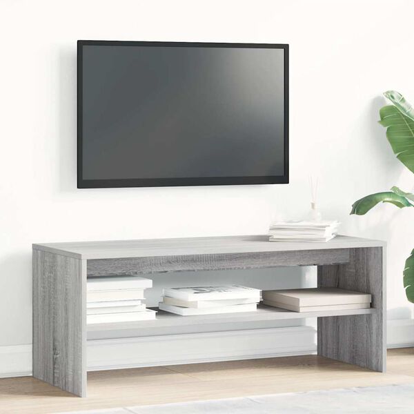 vidaXL TV Cabinet Grey Sonoma 100x40x40 cm Engineered Wood