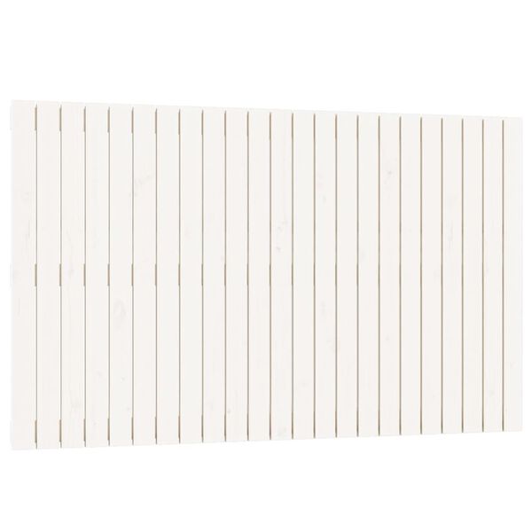vidaXL Wall Headboard White 147x3x90 cm Solid Wood Pine
