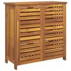 vidaXL Garden Cabinet Natural 90 x 40 x 90cm Solid Acacia Wood