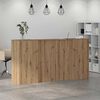 vidaXL Reception Desk Artisan Oak 200x50x103.5 cm Engineered Wood