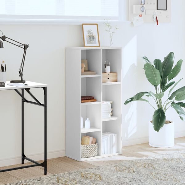 vidaXL Bookcase White 50x25x105 cm Engineered Wood