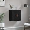 vidaXL Wall Cabinet Black oak 60 x 31 x 60 cm Engineered wood