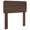 vidaXL Bed Frame with Headboard Brown Oak 100 x 200 cm Solid Pine Wood