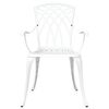 vidaXL Garden Dining Set 7 pcs White Aluminium