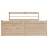vidaXL Bed Frame with Headboard without Mattress 120x200 cm