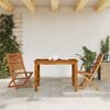 vidaXL Folding Garden Chairs 2 pcs Solid Wood Acacia