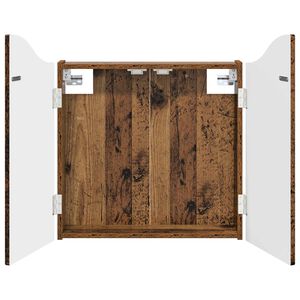 vidaXL Dartboard Cabinet Old Wood 56 x 12 x 63 cm Engineered Wood