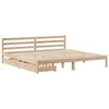 vidaXL Bed Frame without Mattress 180x200 cm Super King Solid Wood Pine