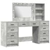 vidaXL Dressing Table 3 pcs Concrete Grey 78.5 x 41 x 135 cm