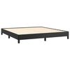 vidaXL Bed Frame without Mattress Black Super King Faux Leather