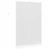 vidaXL Window Blind with Curtains Manual White Aluminium