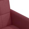 vidaXL Dining Chairs with Wheels 2 pcs Wine red 58 x 65 x 94 cm Fabric