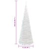 vidaXL Artificial Christmas Tree Pop-up 200 LEDs White 210 cm