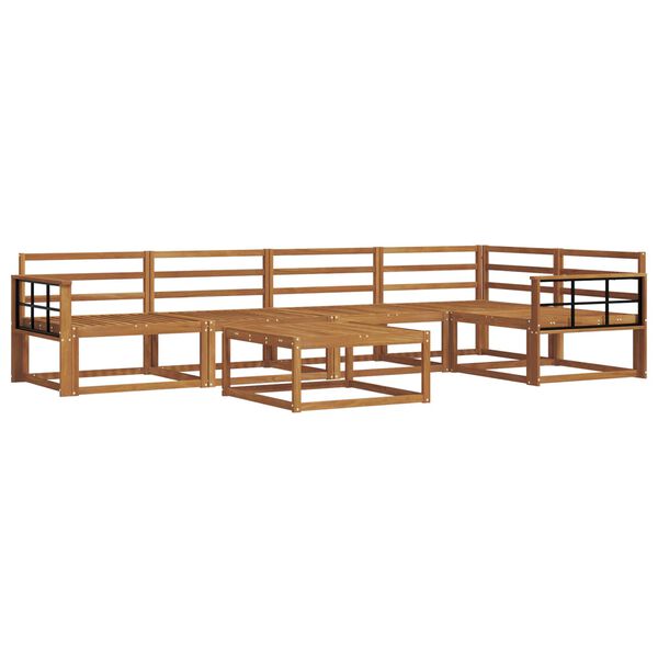 vidaXL Outdoor Sofa Set 6 pcs Natural Solid Acacia Wood