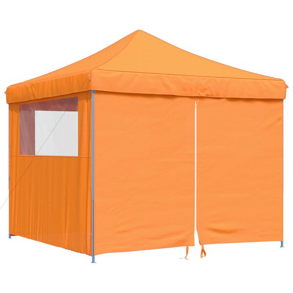 vidaXL Party Tent Folding Orange 292 x 292 x 315 cm Oxford Fabric