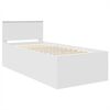 vidaXL Bed Frame with Headboard White 120 x 200 cm Engineered Wood