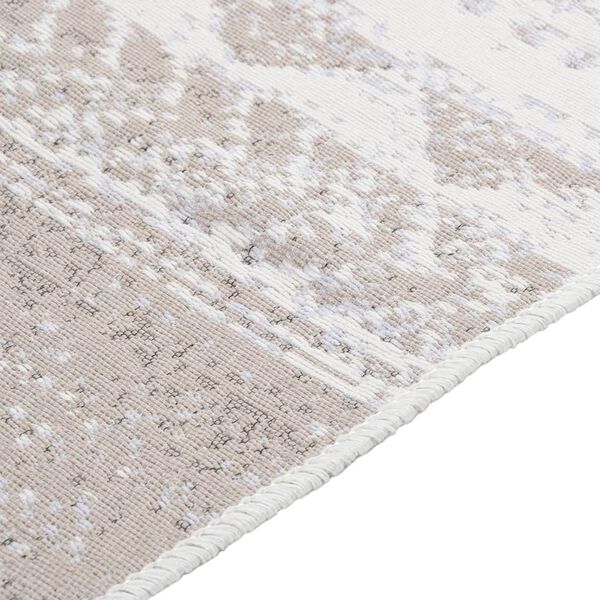 vidaXL Rug Beige 160x230 cm Cotton