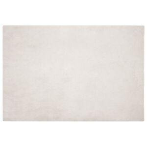 vidaXL Faux Rabbit Fur Rug Olite Beige 140 x 200 cm Polyester