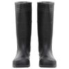 vidaXL Rain Boots Black Size 46 PVC