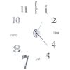 vidaXL 3D Wall Clock Modern Design 100 cm XXL Silver