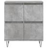 vidaXL Sideboards 2 pcs Concrete Grey Engineered Wood
